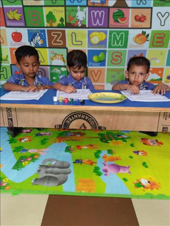 COTTON IMPRESSION IN ELEPHANT ACTIVITY (PLAY WAY)